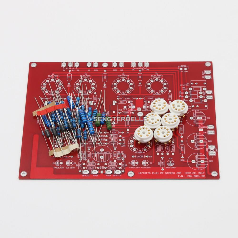 Audio Amplifier Board - HiFi EL84 + ECF80 Stereo Push-Pull
