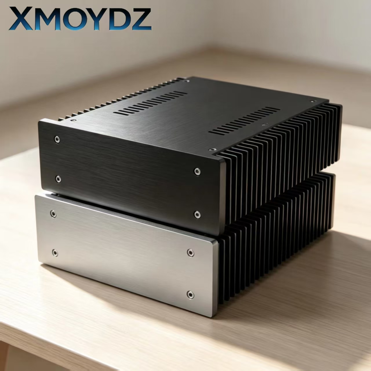 Speaker Enclosure - Dubbelzijdige koellichamen, volledig aluminium HiFi-versterkerchassis, DIY-behuizing