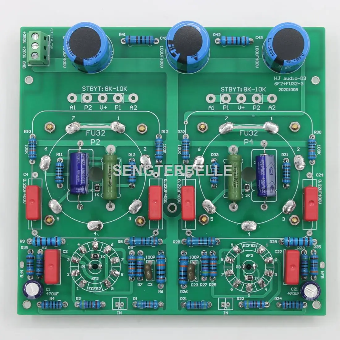 Hifi Amplifier Board - HiFi FU32+ 6F2 stereo buizenversterkerkaart PP
