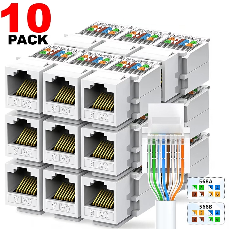 Rj45 Jack - Cat6 Keystone Ethernet RJ45 netwerkmodule vrouwelijke