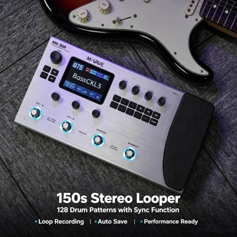 Audio Interface - M-VAVE MK-300 Draadloze Gitaarversterker Modeler Processor