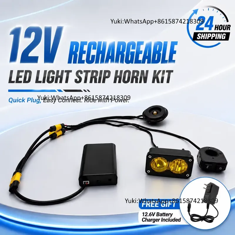 Speaker Kit - Wintai-Tech 12V Oplaadbaar LED-verlichtingssysteem met speaker,