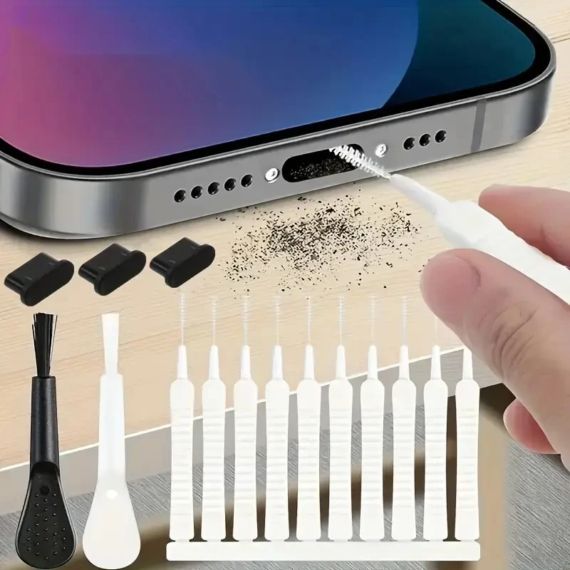 Speaker Kit - 10-delige reinigingsborstelset voor mobiele telefoons, multifunctioneel