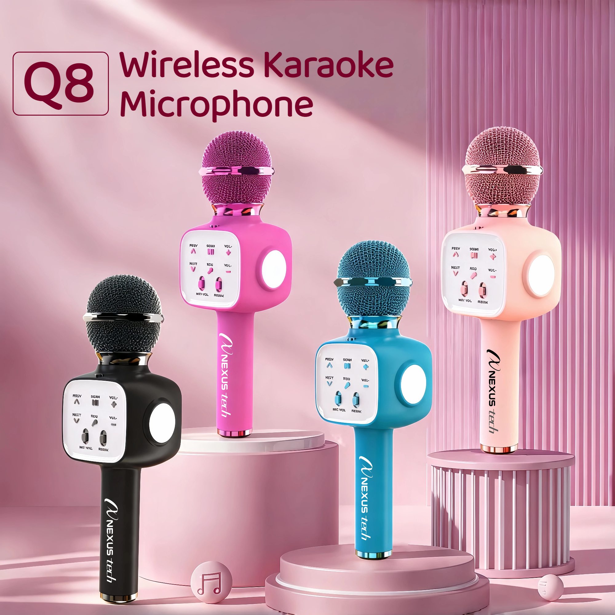 Speaker Kit - Draadloze Bluetooth 5.2 Karaoke Microfoon Draagbare