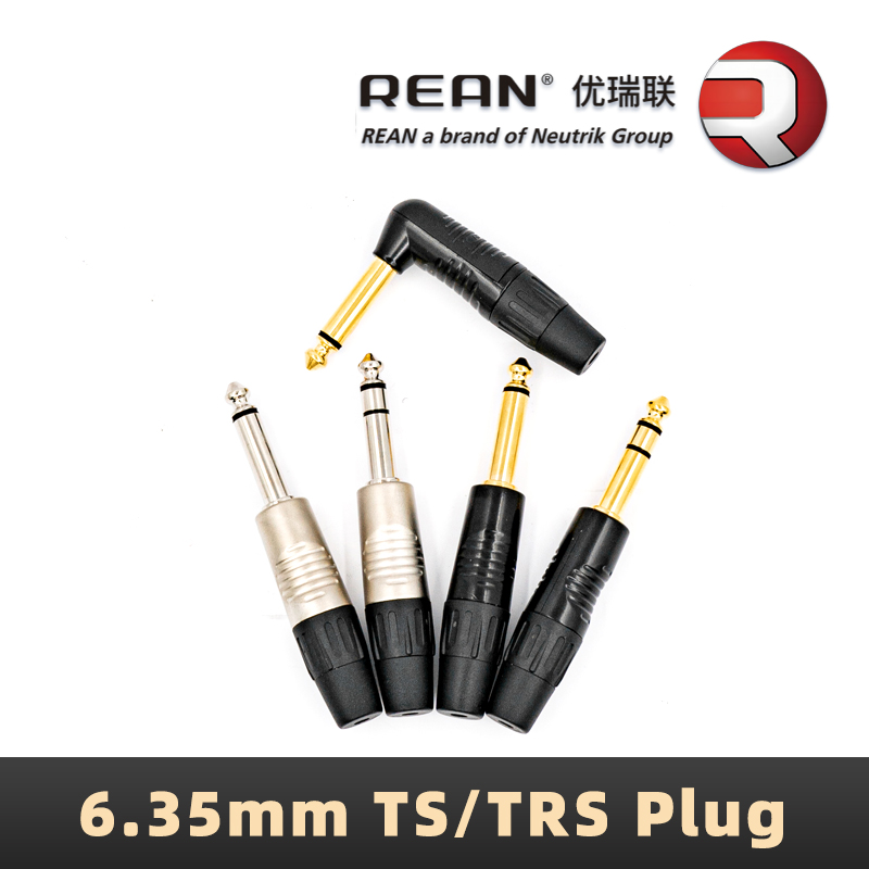 Trs Cable - Neutrik's REAN 6,35 mm stereo TRS-audiostekker