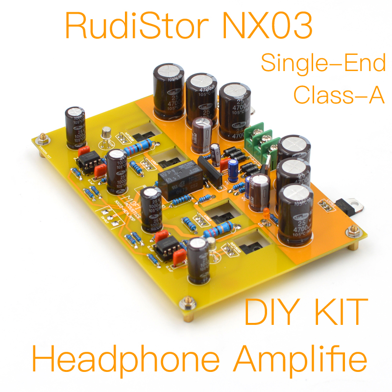 Headphone Amplifier - Mofi-Rudistor NX03 Single-End Hoofdtelefoon Amplifie-Diy Kit