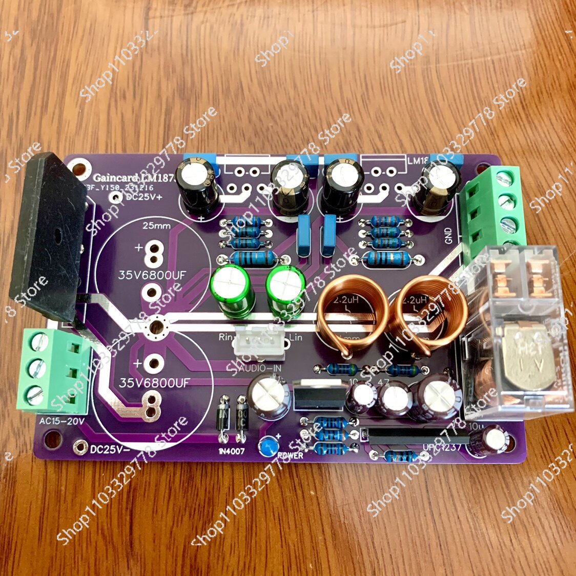 Hifi Amplifier Board - Nieuwe, verbeterde GC-versie versterkerprintplaat, 2.0 kanaals