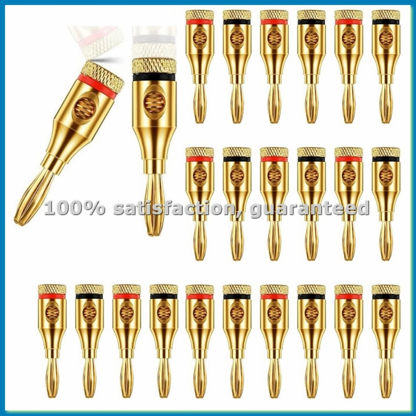 Banana Plug - 24 stks 4mm Vergulde Muzikale Kabel