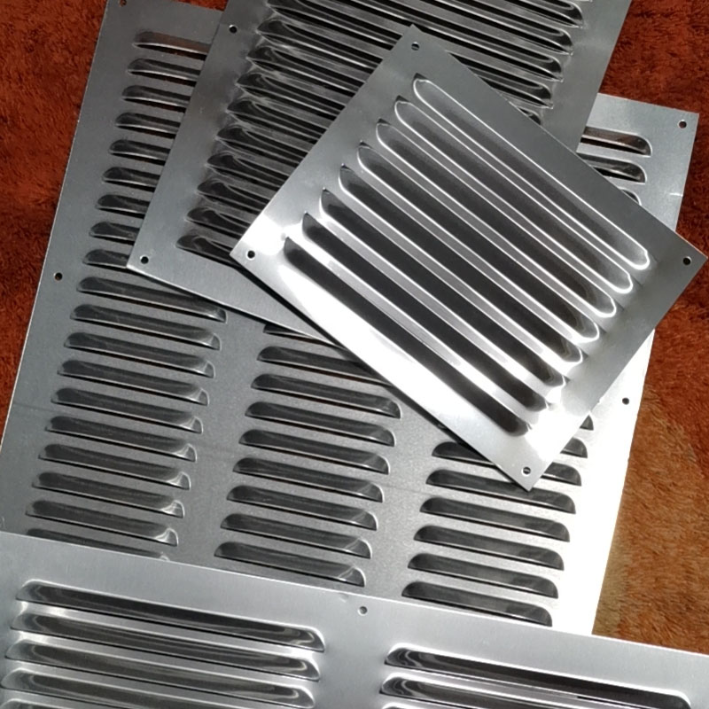 Ventilation Grille Aluminum - Meer maten licht Aluminium/304 Louvre punch