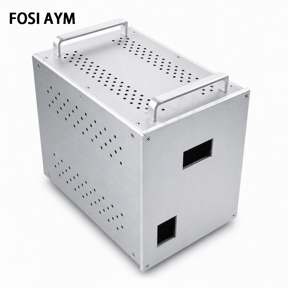 Speaker Enclosure - 240x310x370mmAYM Volledig aluminium chassis voor isolatietransformator,