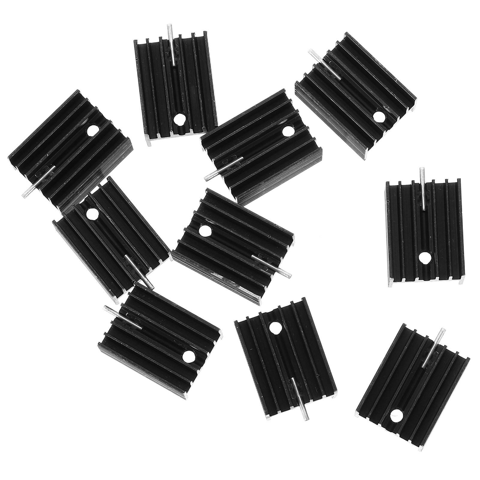 Heatsink Aluminum - Aluminium koellichaam voor transistoren, set van