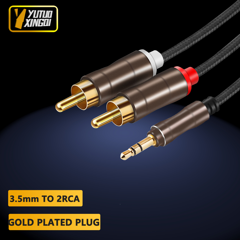 Audio Cable Rca - 3,5 mm naar 2 RCA dubbele