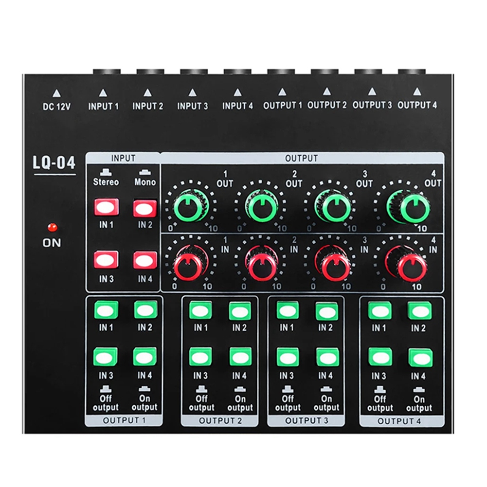 (MEOF] -LQ04 4-kanaals mixer 4 - Headphone Amplifier recensie en prijs