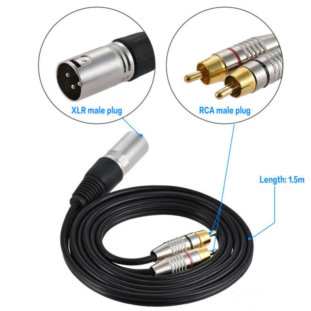 XLR-audiosplitterkabel naar RC - Rca Cable recensie en prijs