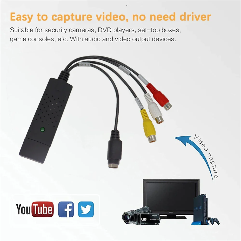 USB2.0 Audio Video Capture Car - Audio Cable Rca recensie en prijs