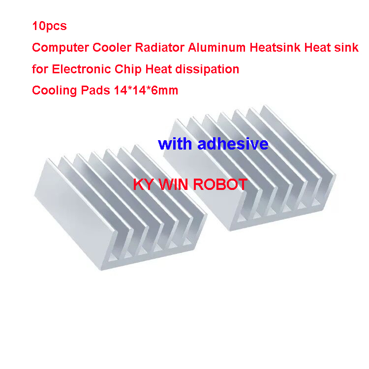 10 stuks mini zelfklevende alu - Heatsink Aluminum recensie en prijs