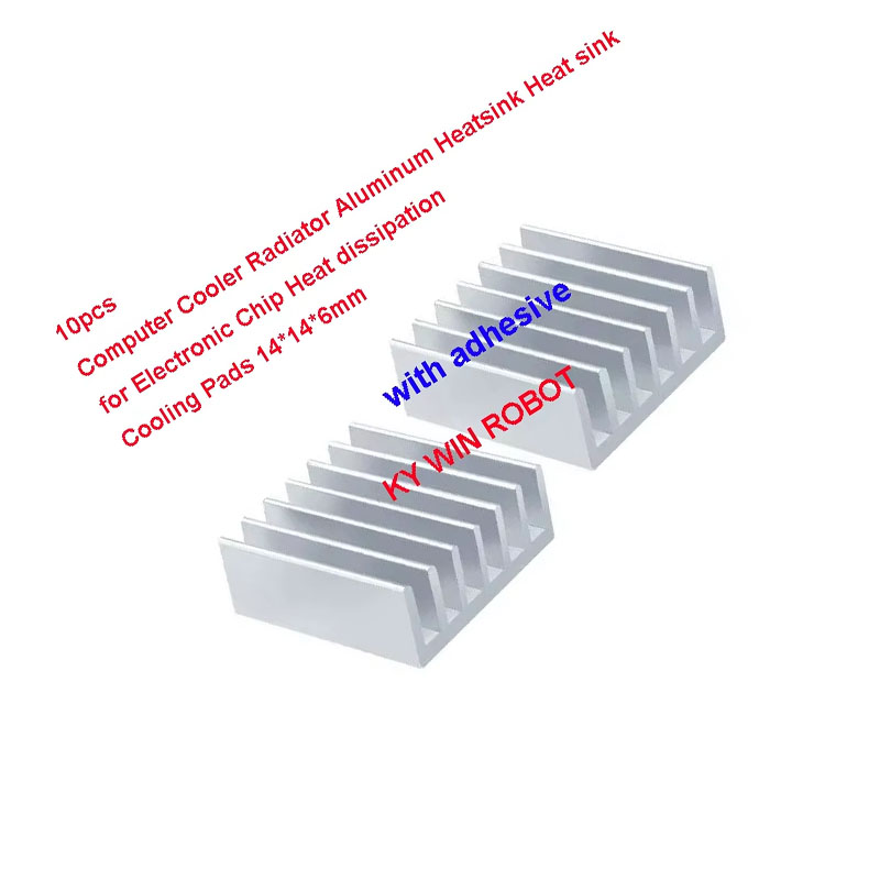 10 stuks mini zelfklevende alu - Heatsink Aluminum recensie en prijs