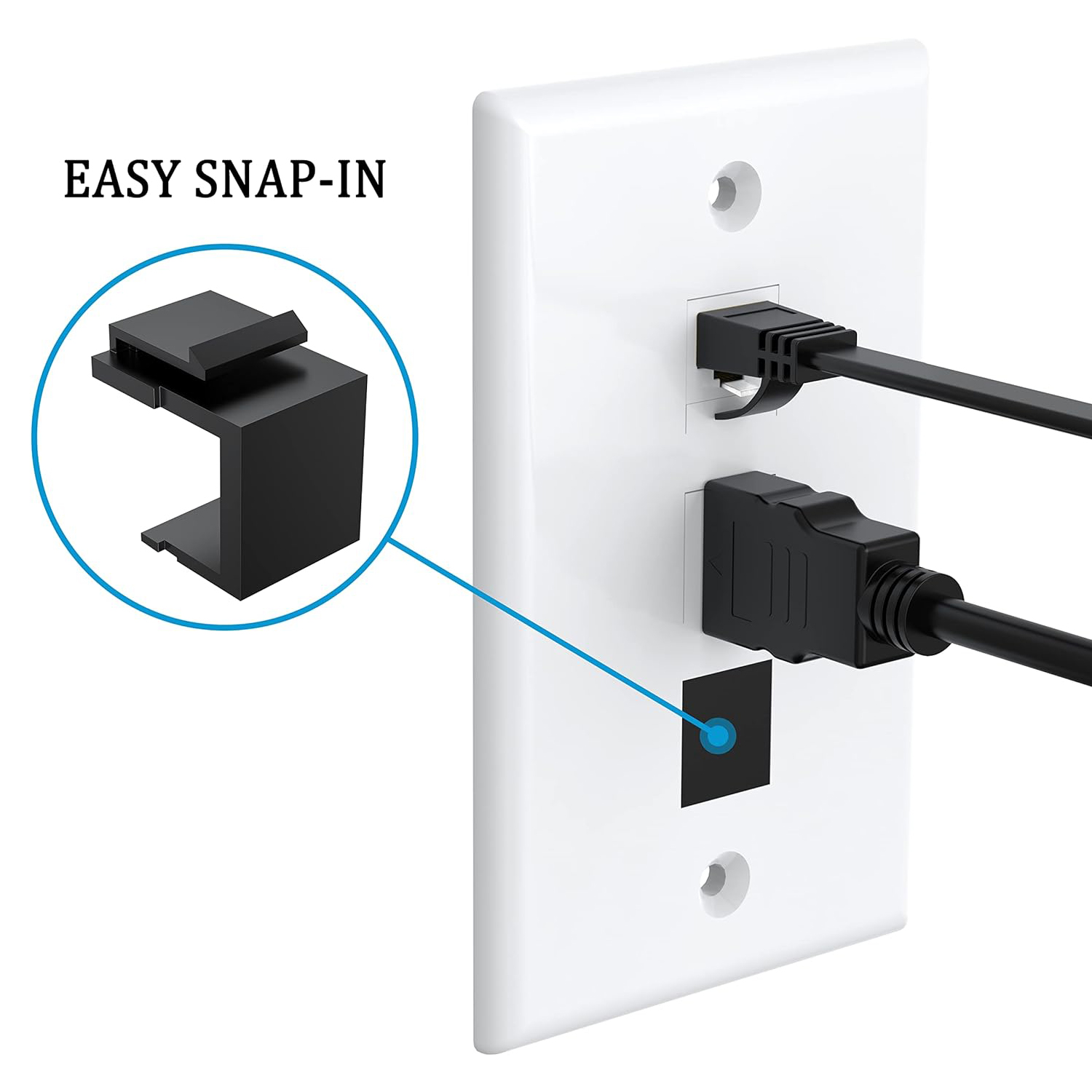 Zoerax 30-Pack Blanco Keystone - Rj45 Jack recensie en prijs