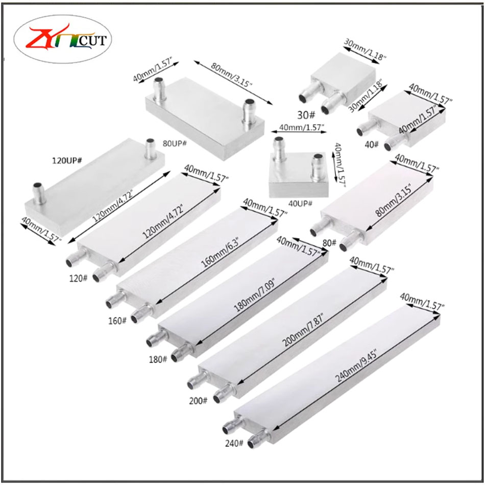 40 80 mm CPU Aluminium waterge - Heatsink Aluminum recensie en prijs