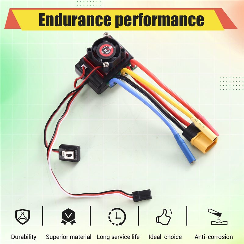 AINY-60A borstelloze ESC-snelh - Banana Plug recensie en prijs
