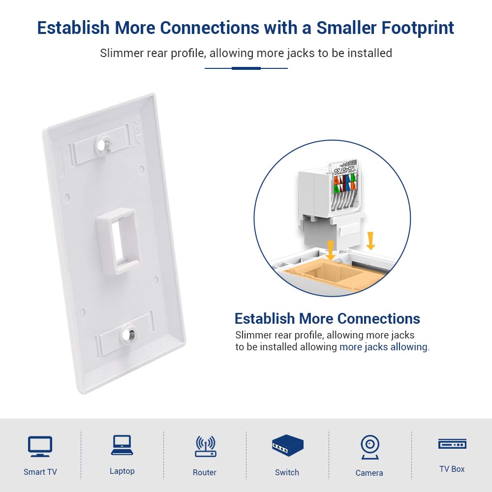 Cat6 Keystone Ethernet RJ45 ne - Rj45 Jack recensie en prijs