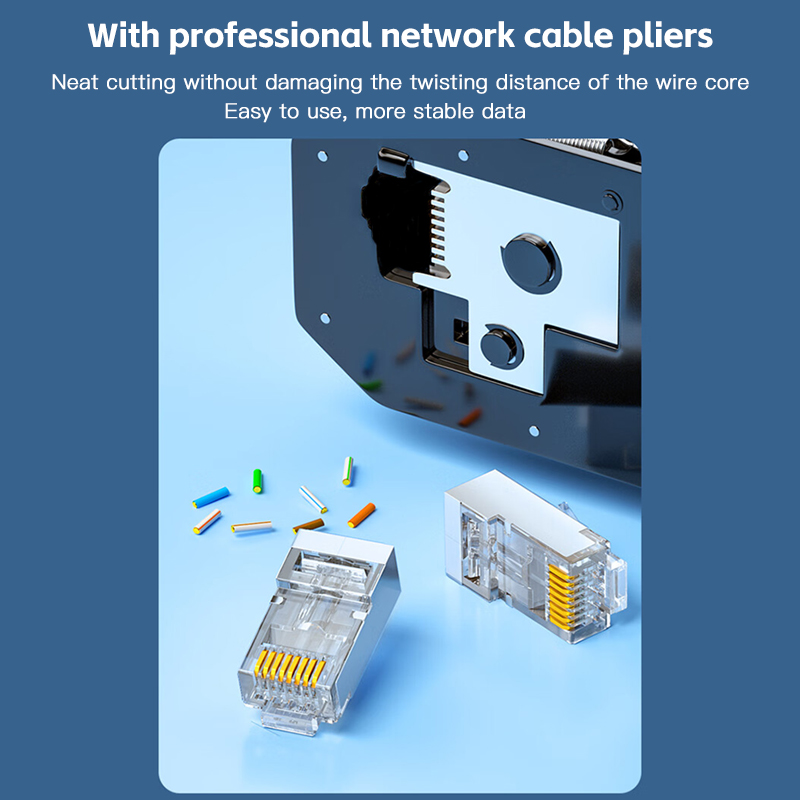 Cat6 Pass Through RJ45 afgesch - Rj45 Jack recensie en prijs