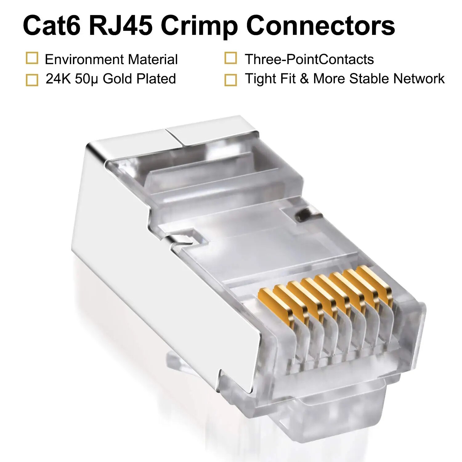 ZoeRax 50 stuks Cat6 RJ45-conn - Rj45 Jack recensie en prijs