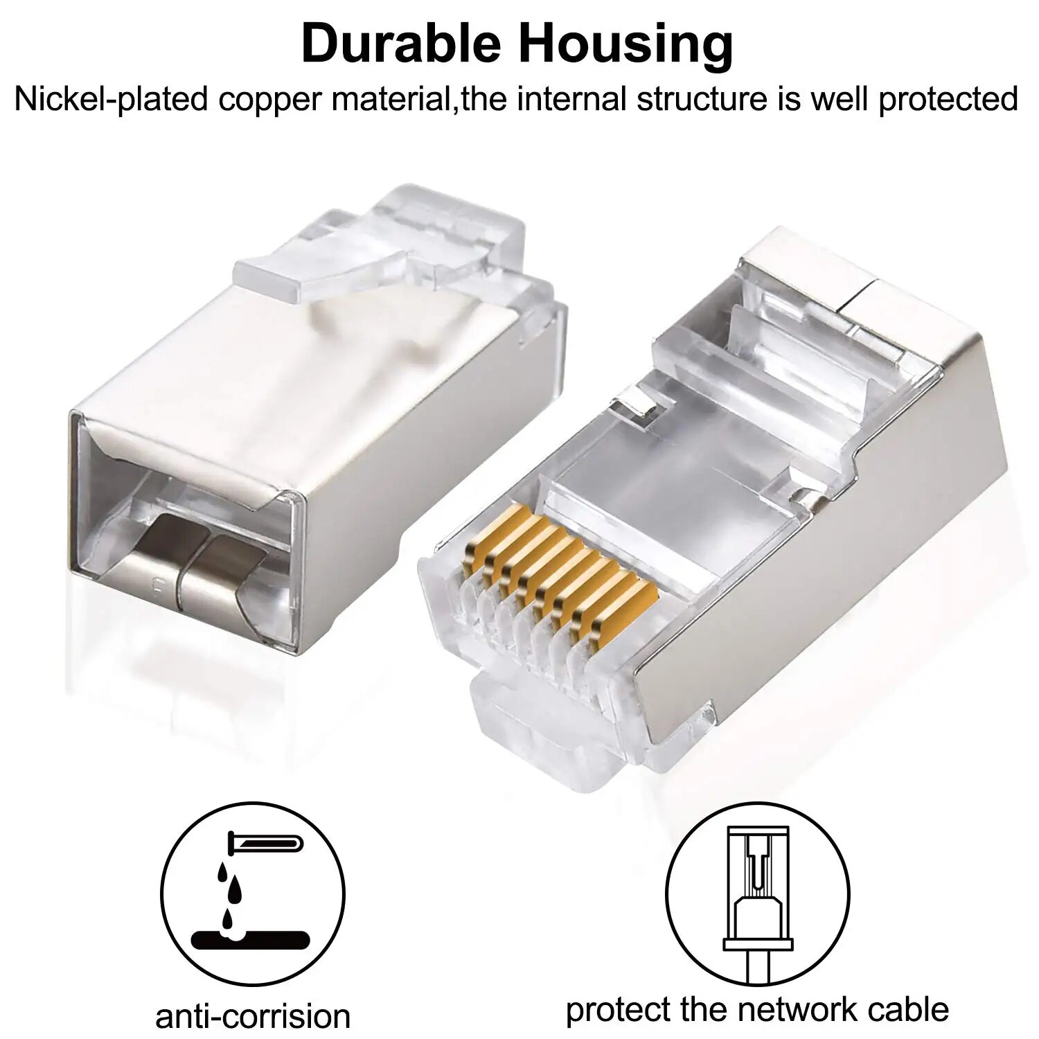 ZoeRax 50 stuks Cat6 RJ45-conn - Rj45 Jack recensie en prijs