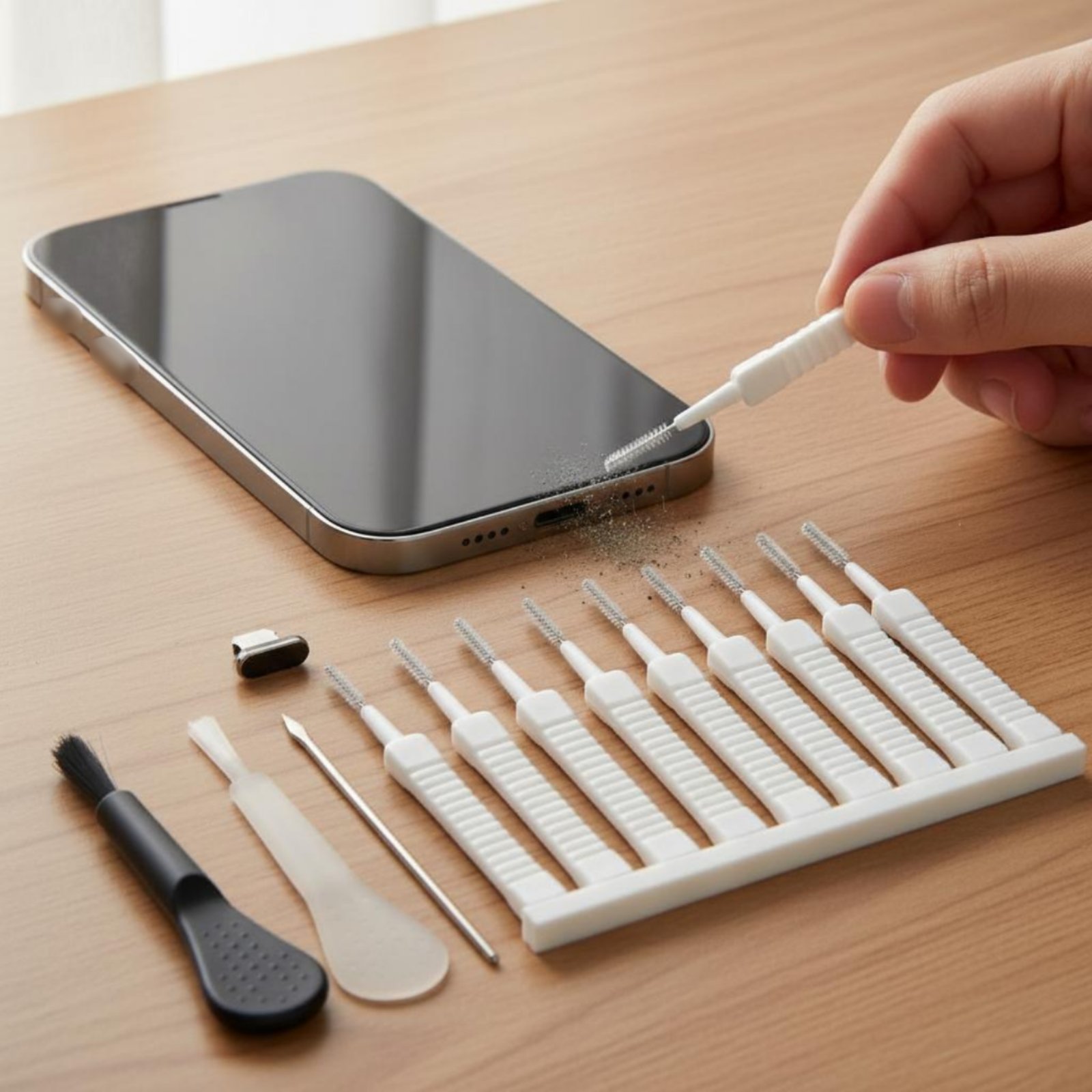 12-delige oplaadpoortreiniging - Speaker Kit recensie en prijs