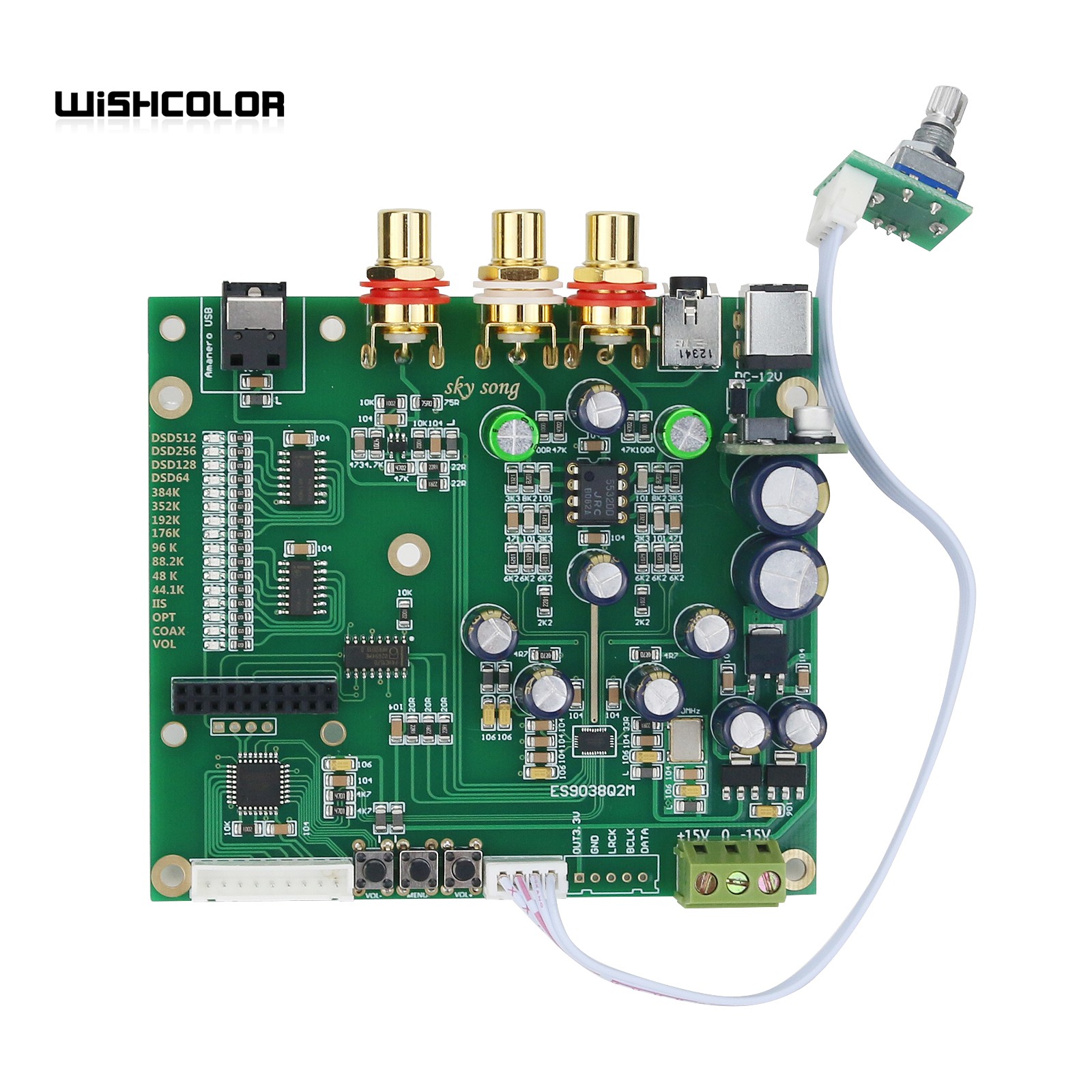 Wishcolor Sky Lied ES9038Q2M D - Dac Board recensie en prijs