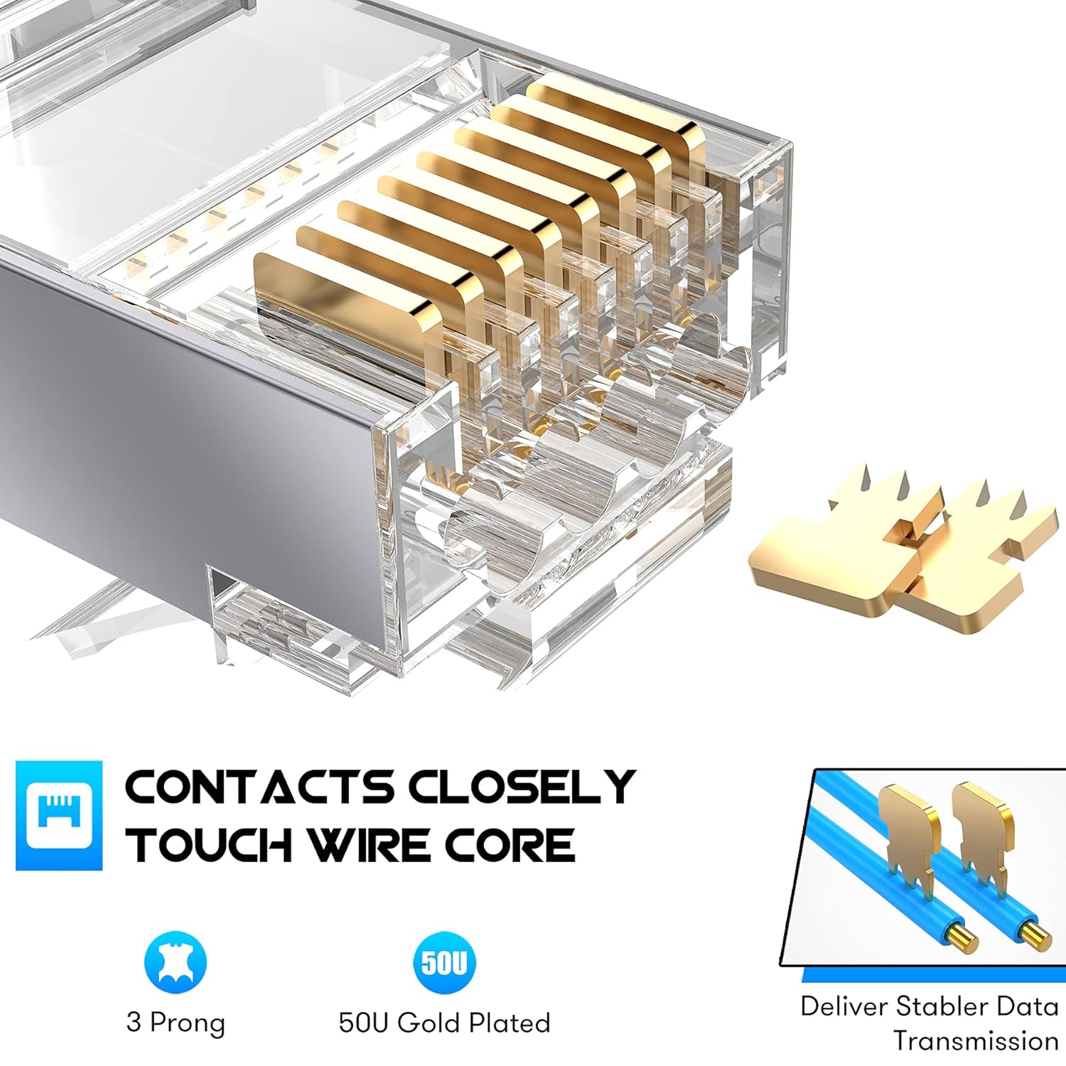 ZoeRax 50-pack afgeschermde RJ - Rj45 Jack recensie en prijs