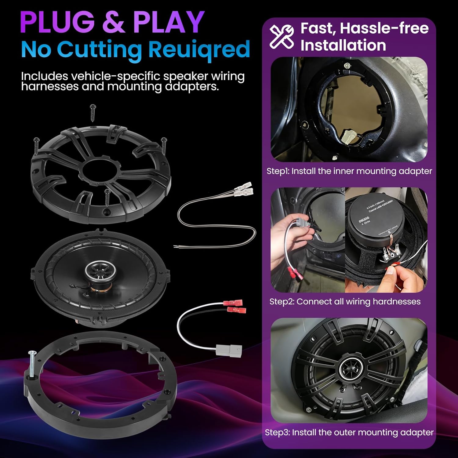 6,5 inch speakers voor Honda C - Speaker Kit recensie en prijs