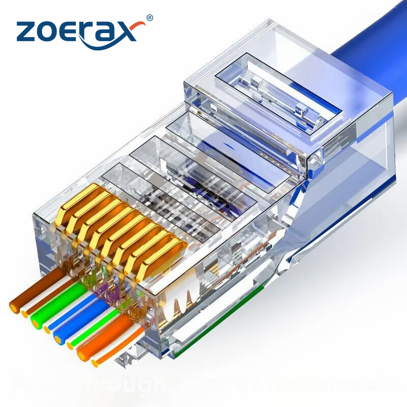 ZOERAX 50/100 PCS RJ45 Pass Th - Rj45 Jack recensie en prijs