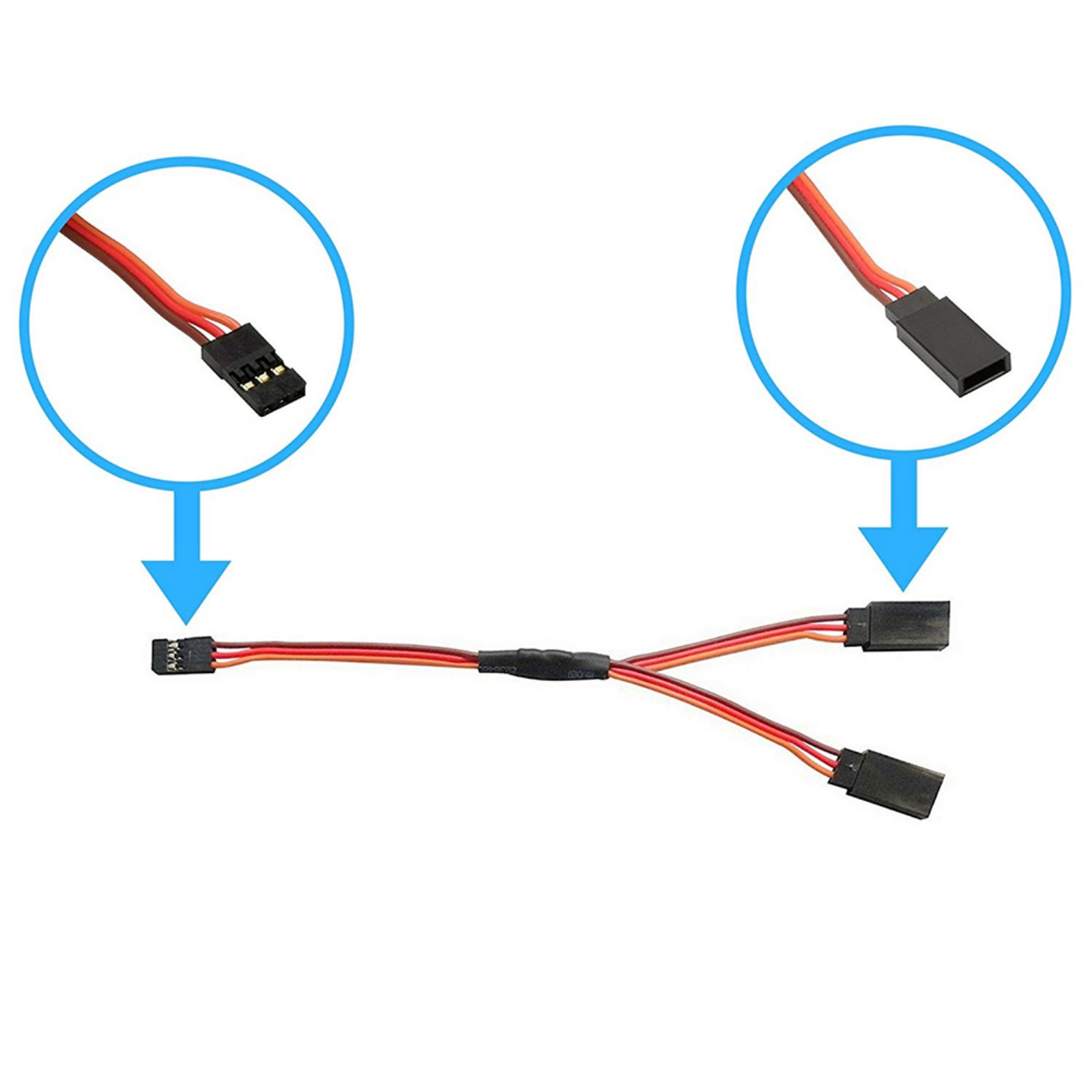 DIYmall JR Style 15cm Servo Y- - Rca Cable recensie en prijs